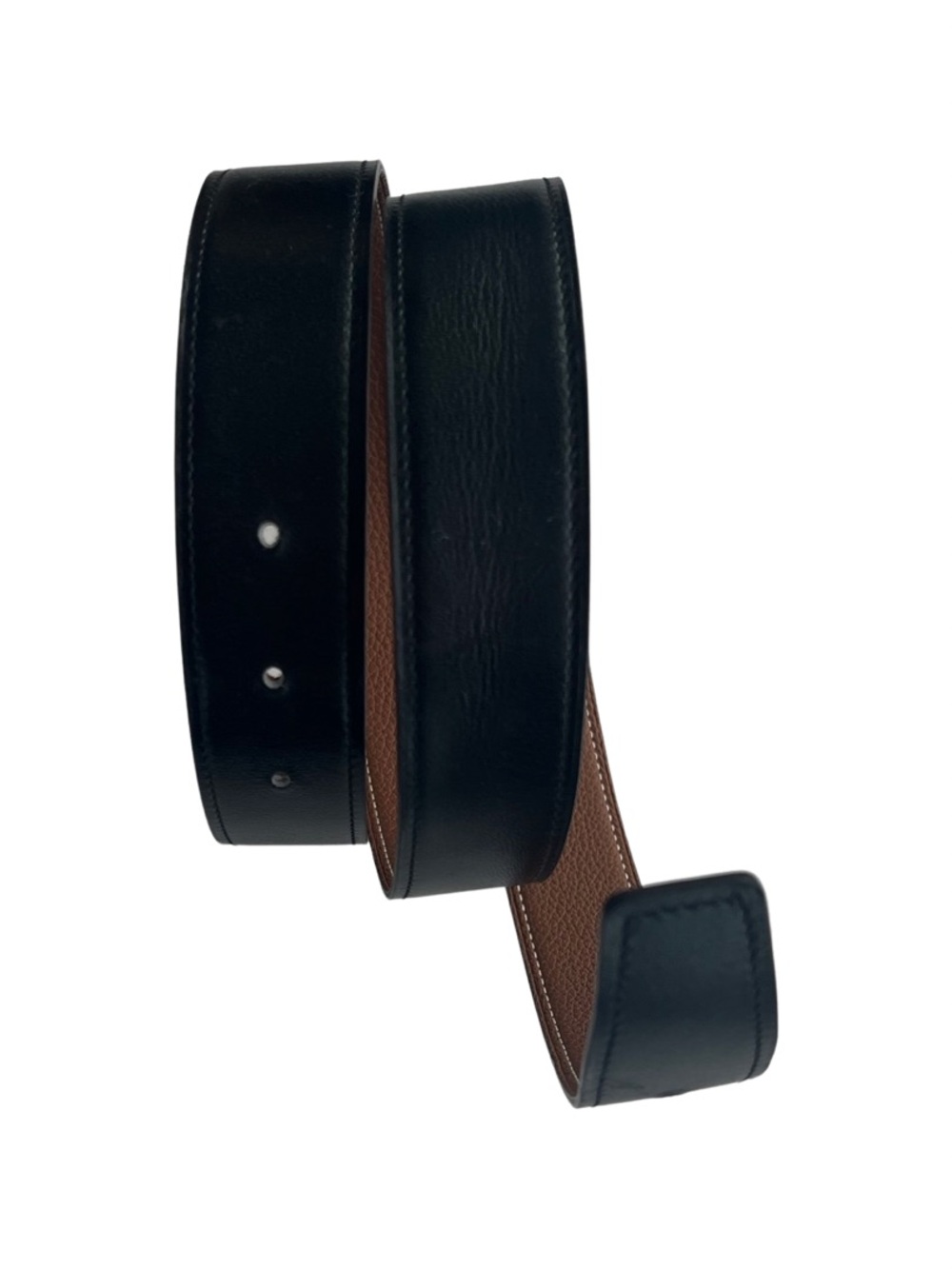HERMES REVERSIBLE LEATHER STRAP 32MM X 85CM
